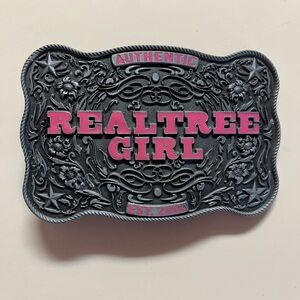 Realtree Authentic Girl Buckle in Gray and Pink